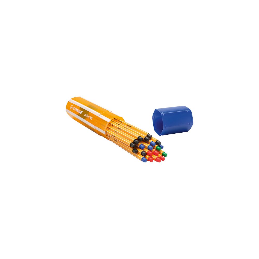 STABILO Fineliner Point 88 0.4 mm Farbig sortiert 20 Stück