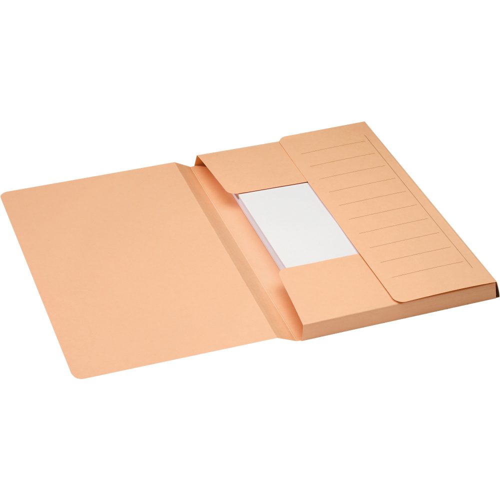 Djois Secolor 3 Flap Dokumentenmappe A4 Beige Pappkarton 270 g/m²