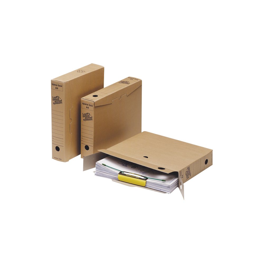Loeff's Archivboxen Braun 6,3 x 32 x 24,5 cm 50 Stück