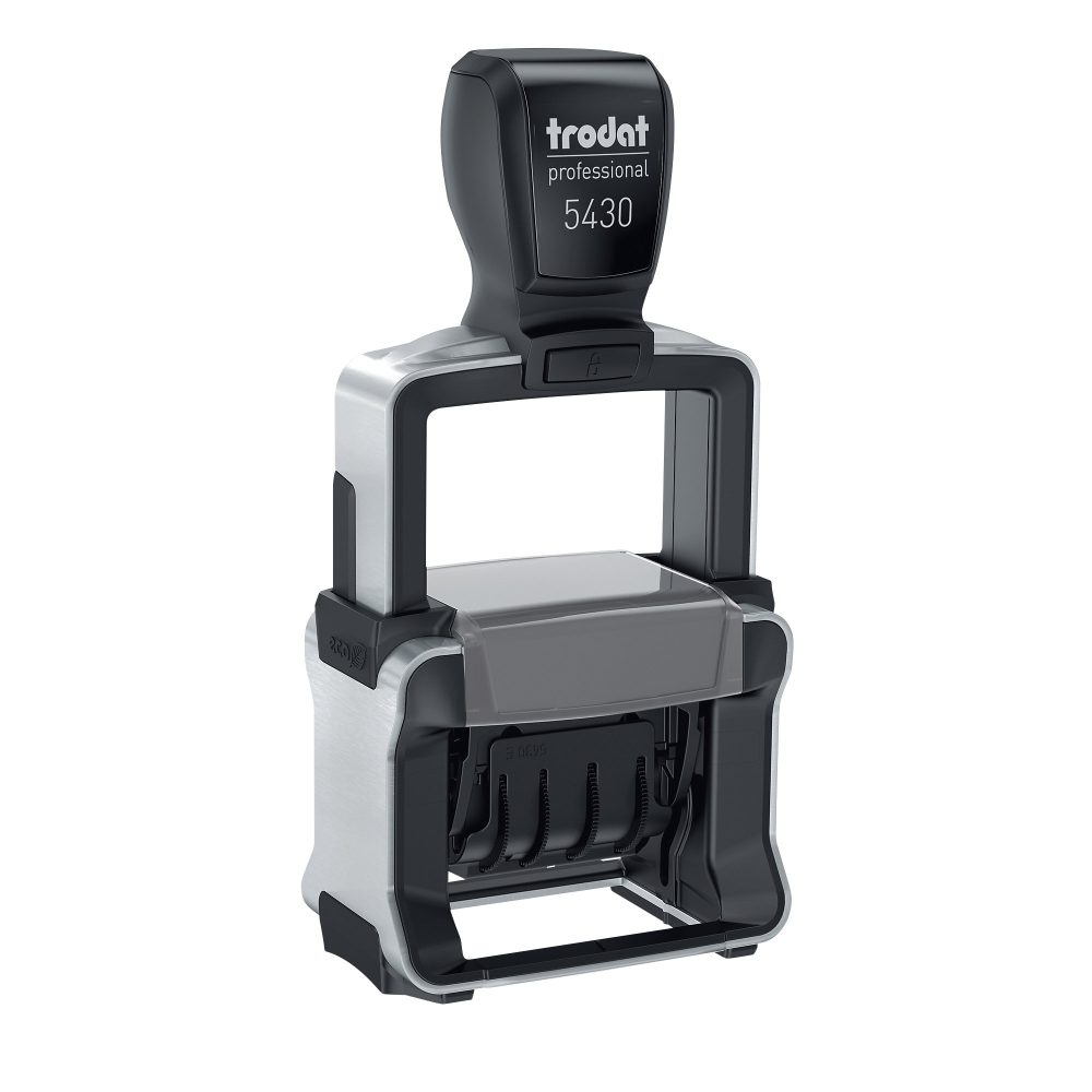 Trodat Professional 5430/L Datumstempel mit Text, 2-farbiger Abdruck