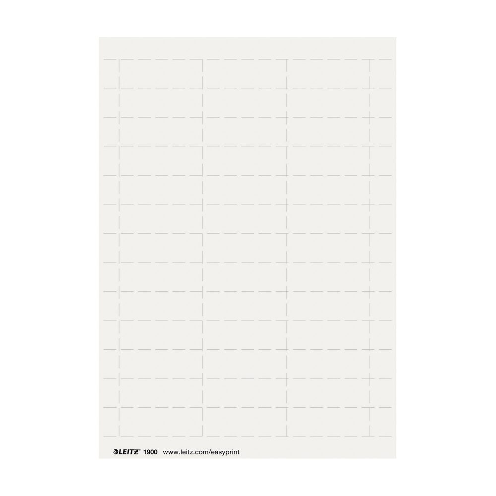 Leitz Beschriftungsschildschen 1900-00-01 Weiß 60 x 208 mm 25 Stück