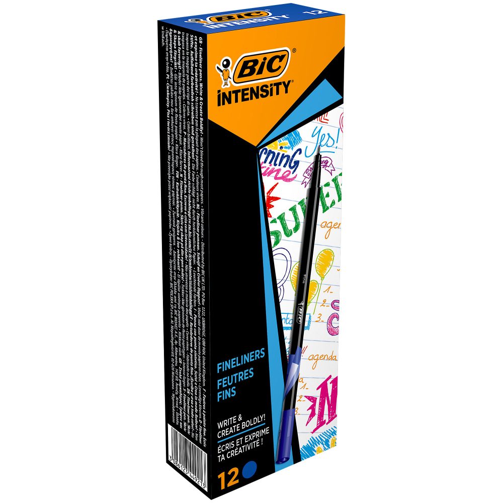 BIC Intensity Fineliner 0.4 mm Blau 12 Stück