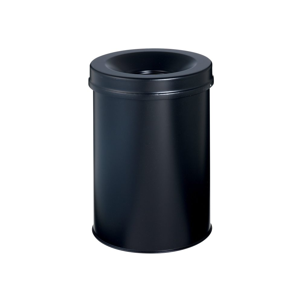 DURABLE Papierkorb Schwarz 15L Metall 35,7 cm