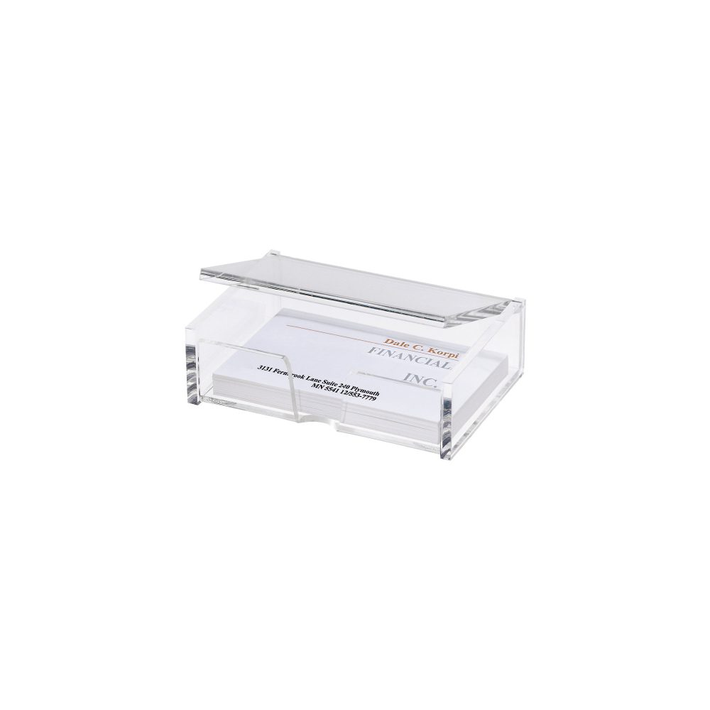 SIGEL Visitenkartenbox VA112 transp. 98x68x29mm, 80 Karten
