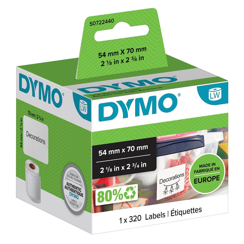 DYMO Disketten-Etiketten S0722440 perm.70x54mm 300 St&uuml;ck
