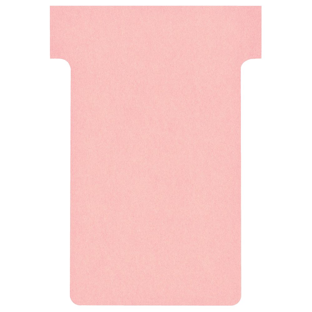 Nobo T-Steckkarten 2 Rosa 6 x 8,5 cm 100 Stück