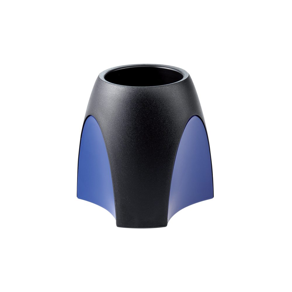 HAN Stiftehalter Delta Kunststoff Schwarz, Blau 9,9 x 9,9 x 9,4 cm