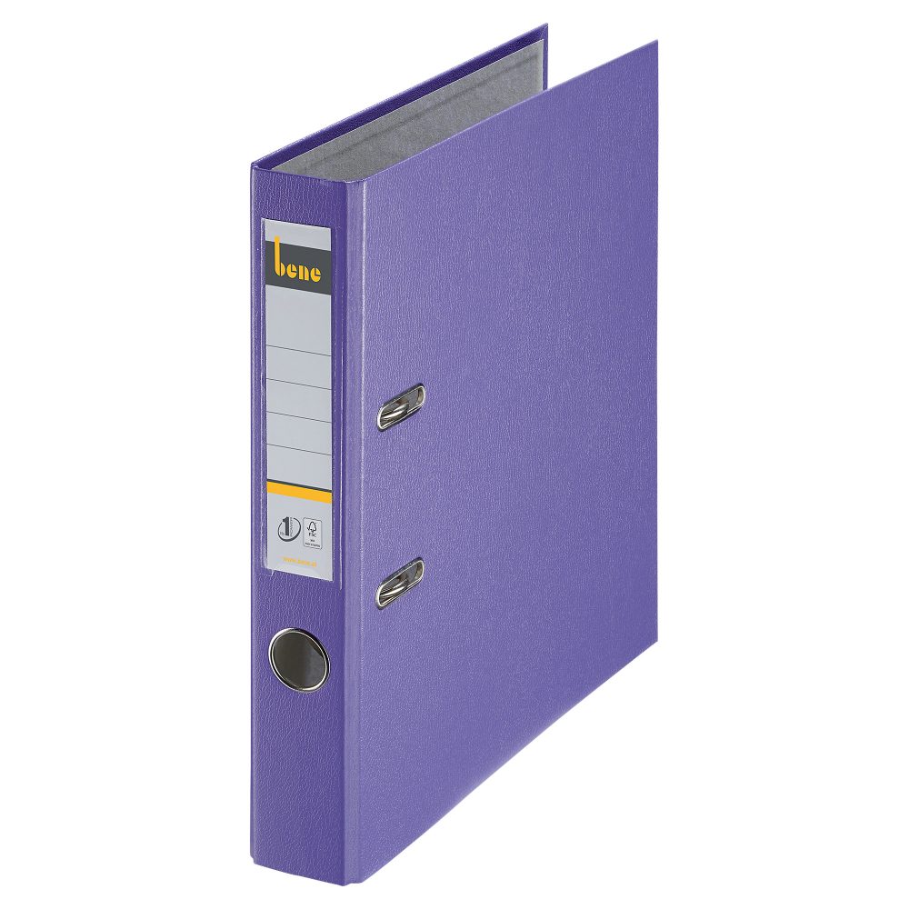 Bene No.1 Power Ordner A4 50 mm Violett 2 Ringe 291600 PP (Polypropylen) Glatt Hochformat
