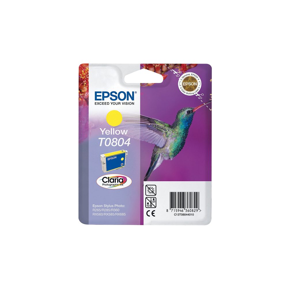 Epson T0804 Original Tintenpatrone C13T08044011 Gelb