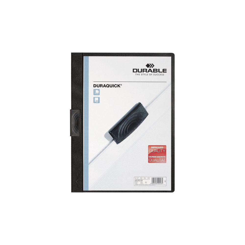 DURABLE Klemmmappe Duraquick® DIN A4 Schwarz