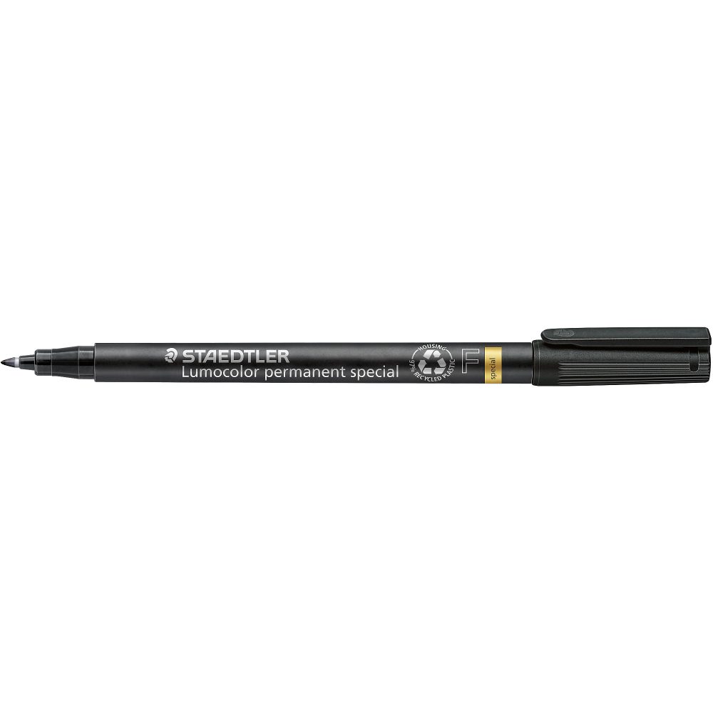 STAEDTLER Lumocolor 319 F-9 Folienstift Fein Rundspitze Schwarz 10 Stück