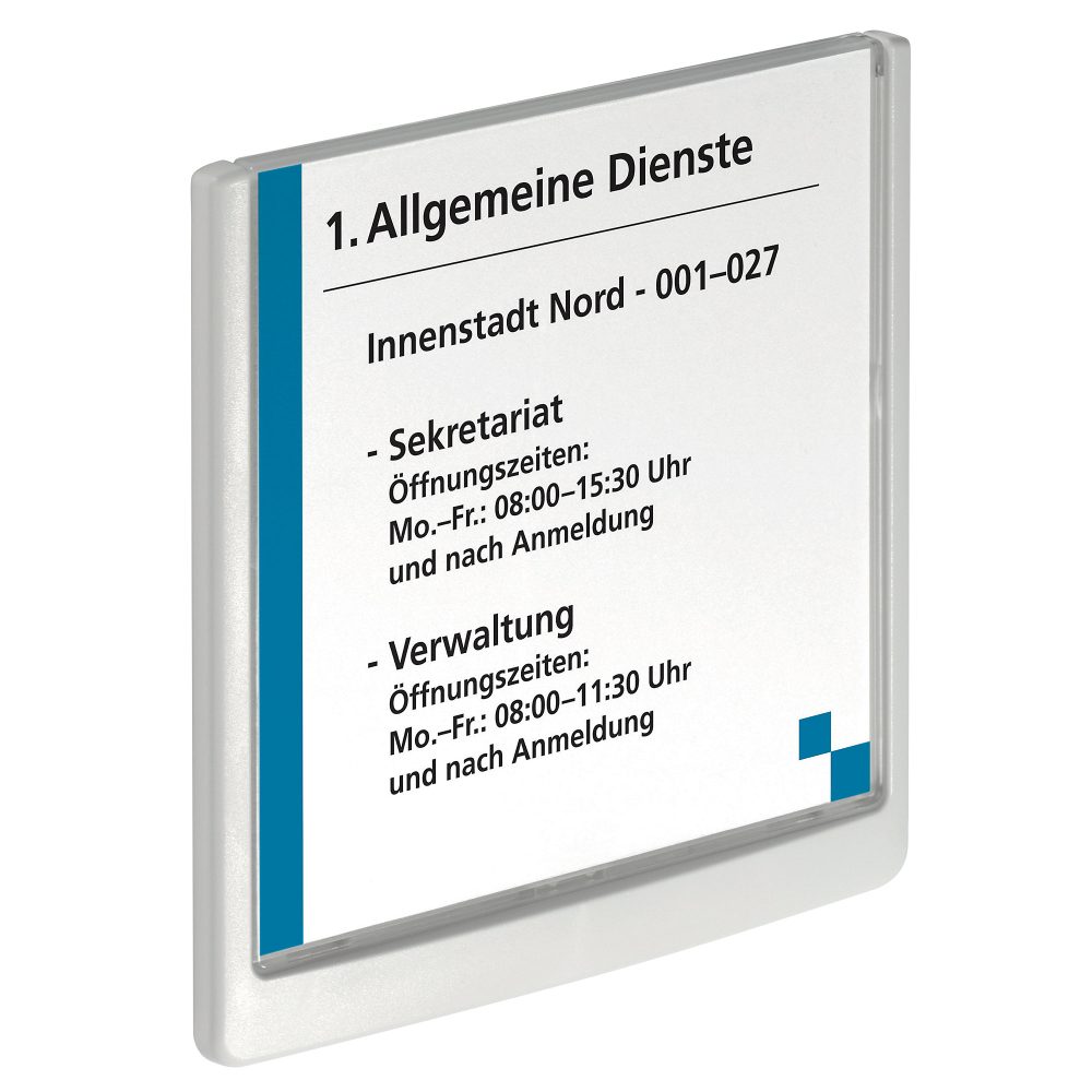 DURABLE Türschild Kunststoff 14,9 x 14,9 cm