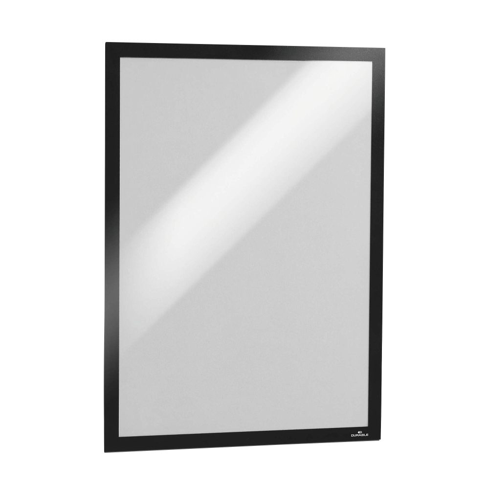 DURABLE wandmontierbarer magnetischer Inforahmen A3 325 x 445 mm Schwarz 487301 2 Stück