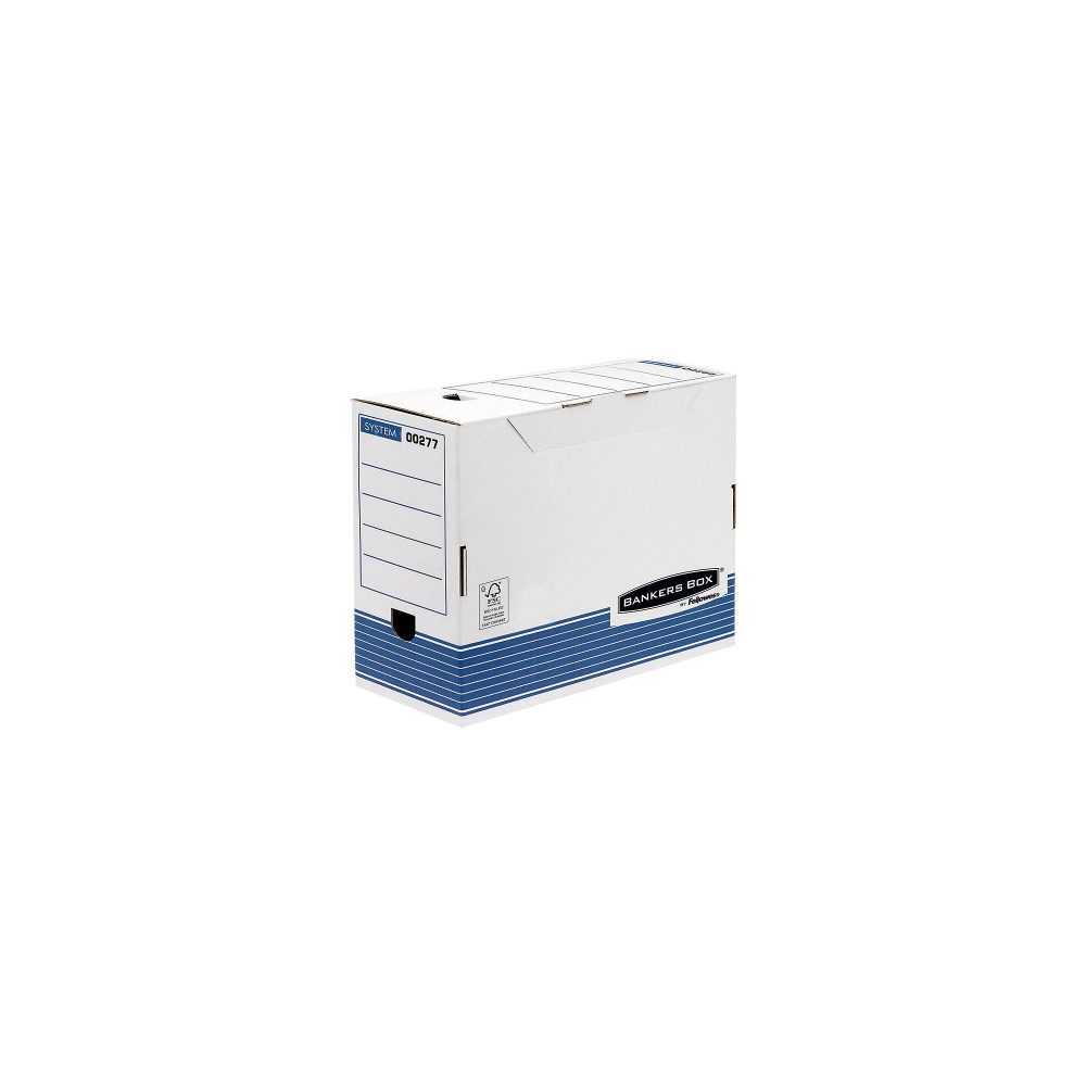 Bankers Box System Archivschachtel A4 Fastfold FSC Weiss 260 (H) x 150 (B) x 325 (T) mm 10 Stück