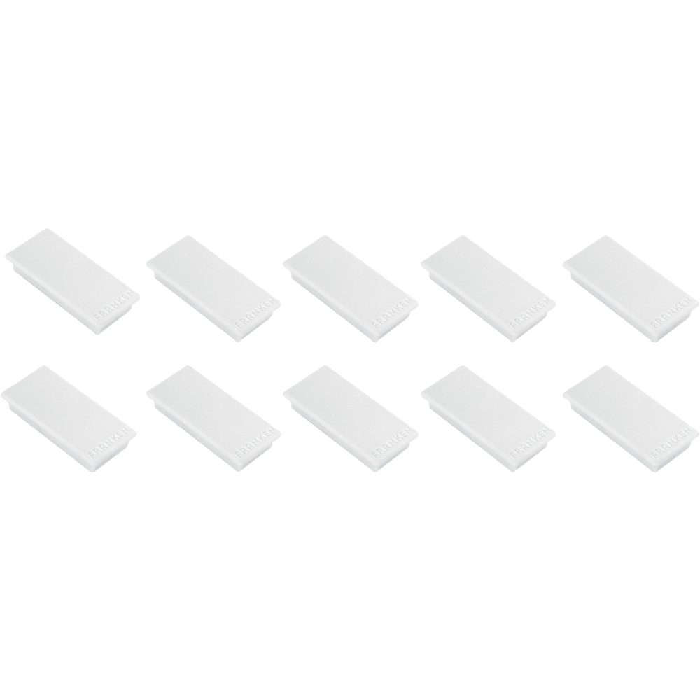 Franken Magnete Weiß 5 x 2,3 cm 10 Stück