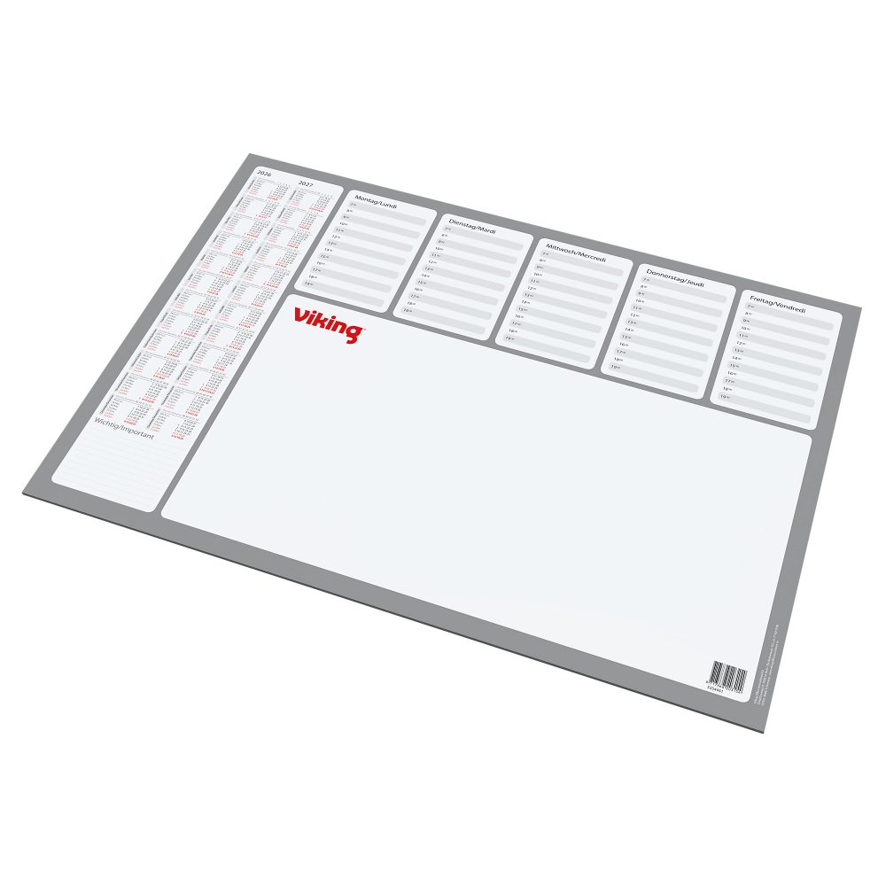Viking Schreibunterlage mit Kalender 52,5 x 37,5 cm 2022/2023 Weiss