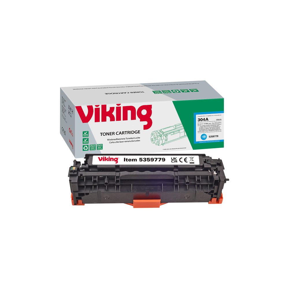 Viking 304A Kompatibel HP Tonerkartusche CC531A Cyan