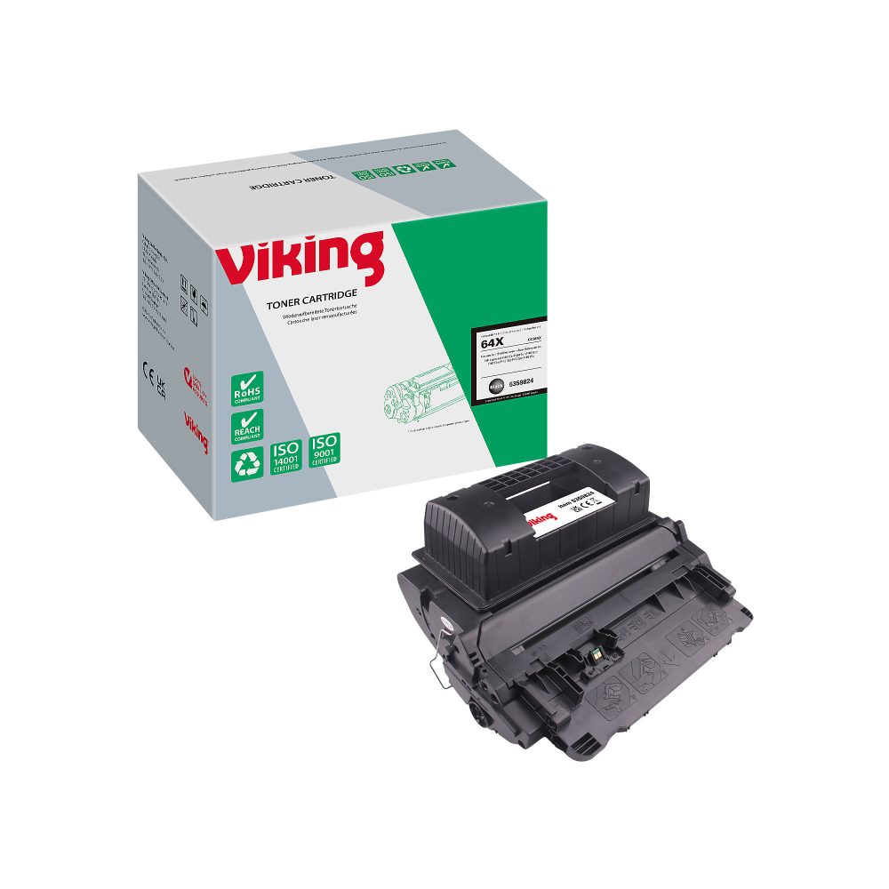 Viking 64X Kompatibel HP Tonerkartusche CC364X Schwarz