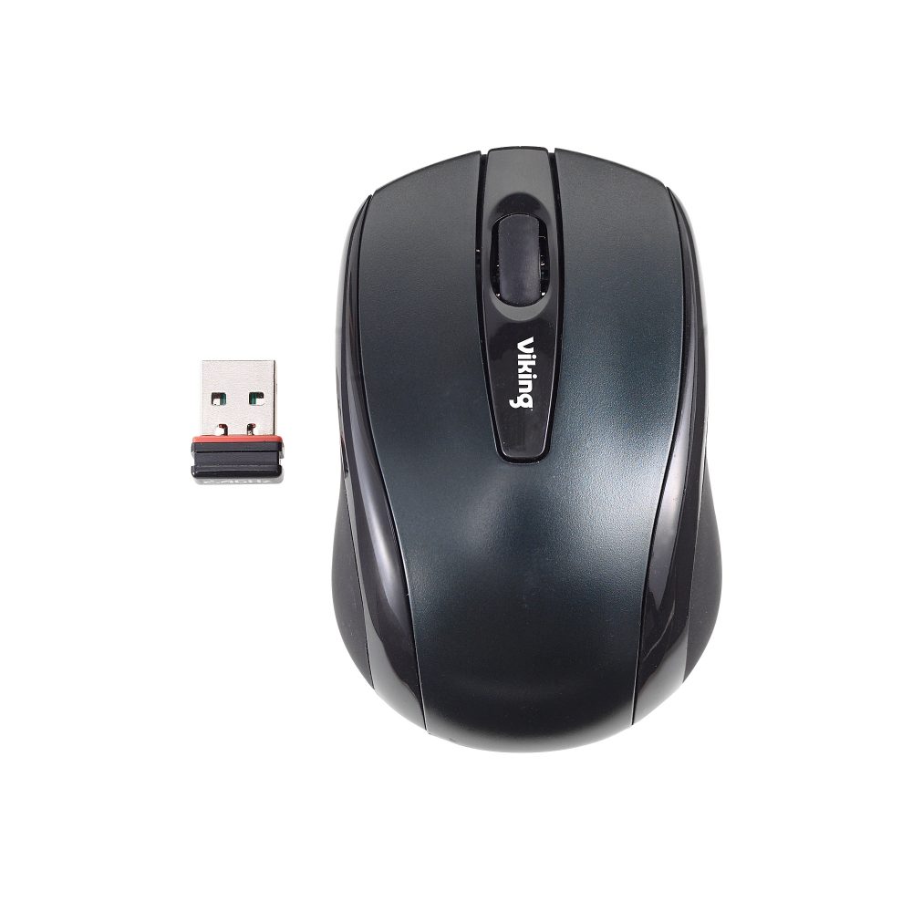 Ativa Kabellose Ergonomische Optische Optische Maus AT-2306 USB-A Nano Receiver Schwarz