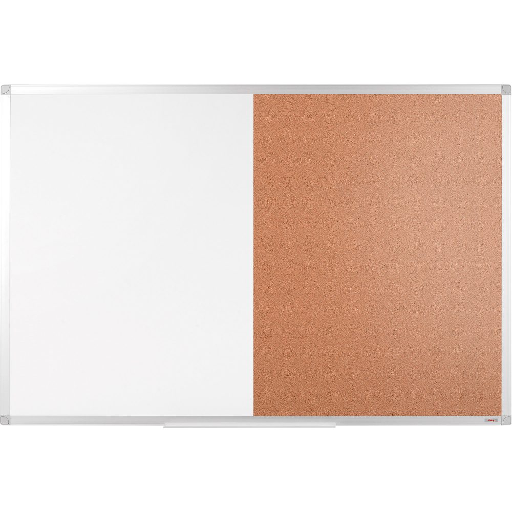 Office Depot Kombitafel - Pinnwand und Whiteboard 120 x 90 cm mit Aluminiumrahmen