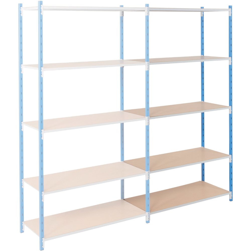 ARNO SPACE Anbauregal Arno - Workshop 5 Blau 1.000 x 400 x 2.000 mm