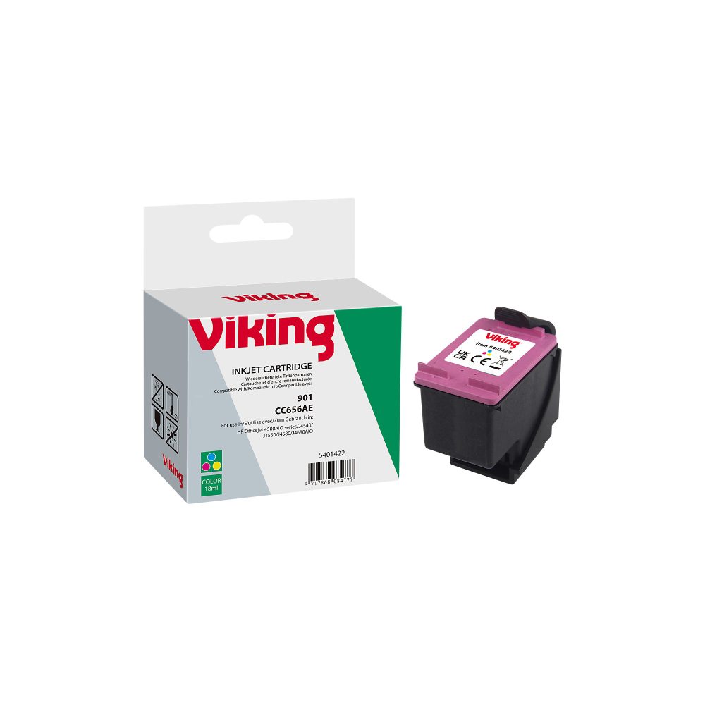 Office Depot 901 Kompatibel HP Tintenpatrone CC656A 3 Farbig