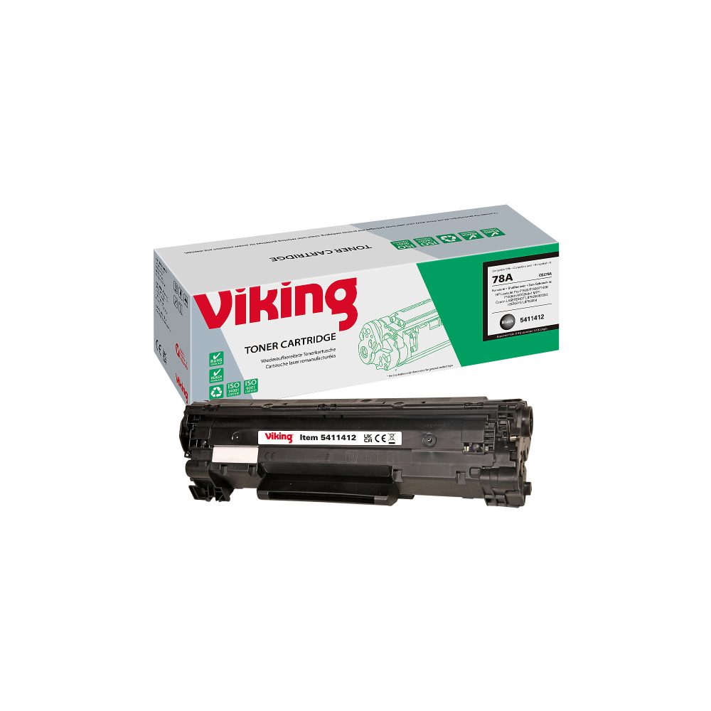 Viking 78A Kompatibel HP Tonerkartusche CE278A Schwarz
