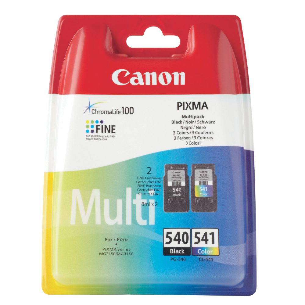 Canon PG-540/CL-541 Original Tintenpatrone 5225B006 Schwarz, cyan, magenta, gelb 2 Stück Multipack