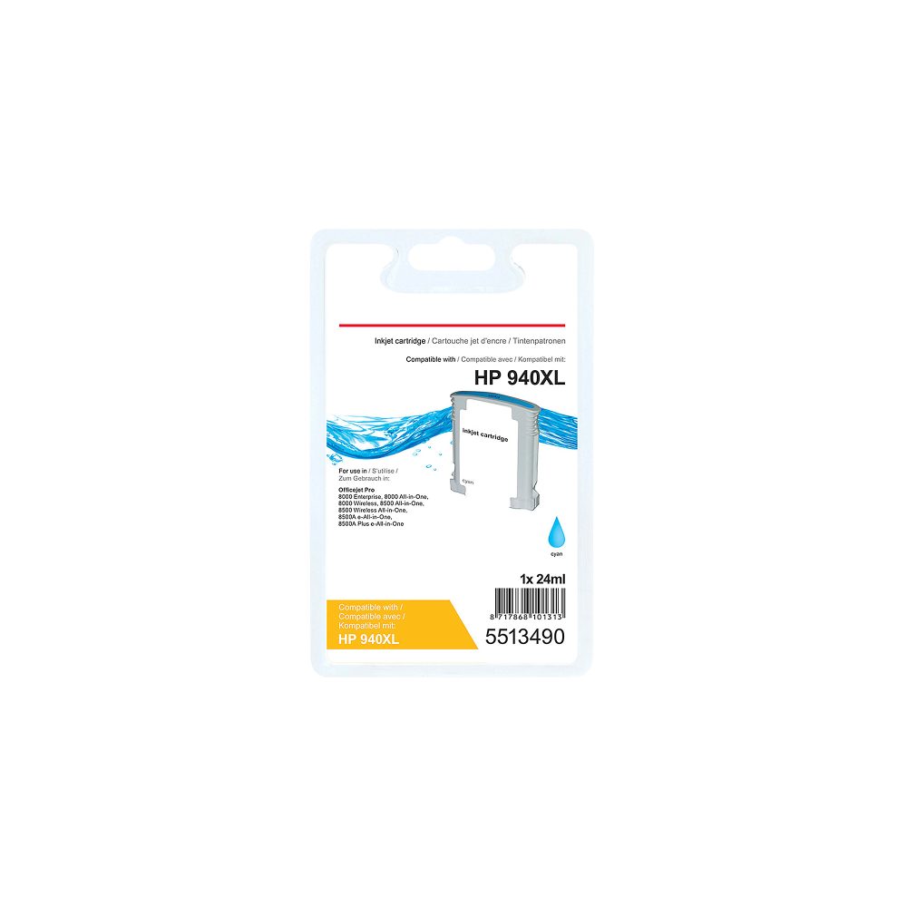 Office Depot 940XL Kompatibel HP Tintenpatrone C4907AE Cyan