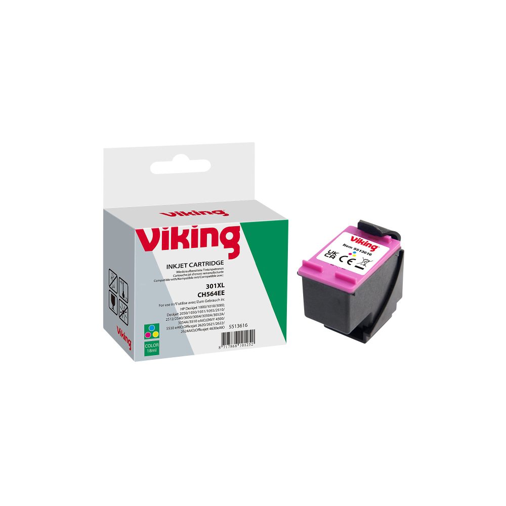 Kompatible Office Depot HP 301XL Tintenpatrone CH564EE 3 Farbig