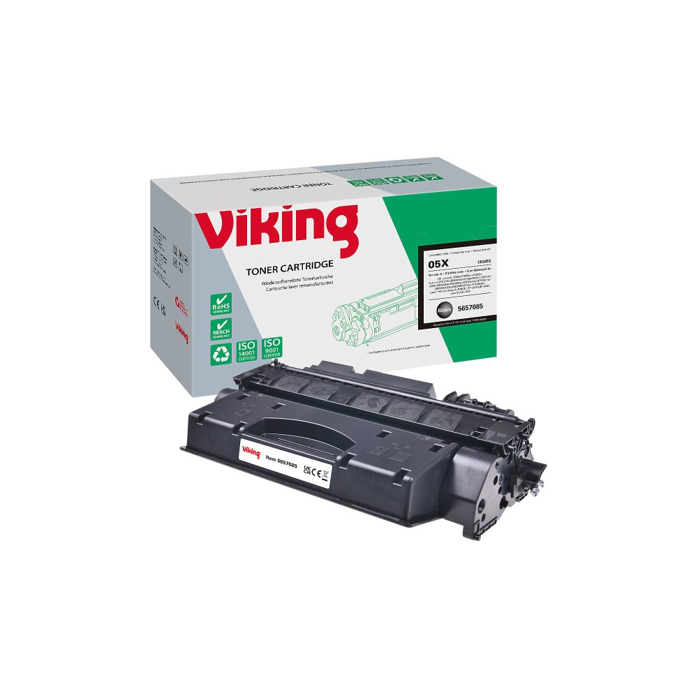 Viking 05X Kompatibel HP Tonerkartusche CE505X Schwarz