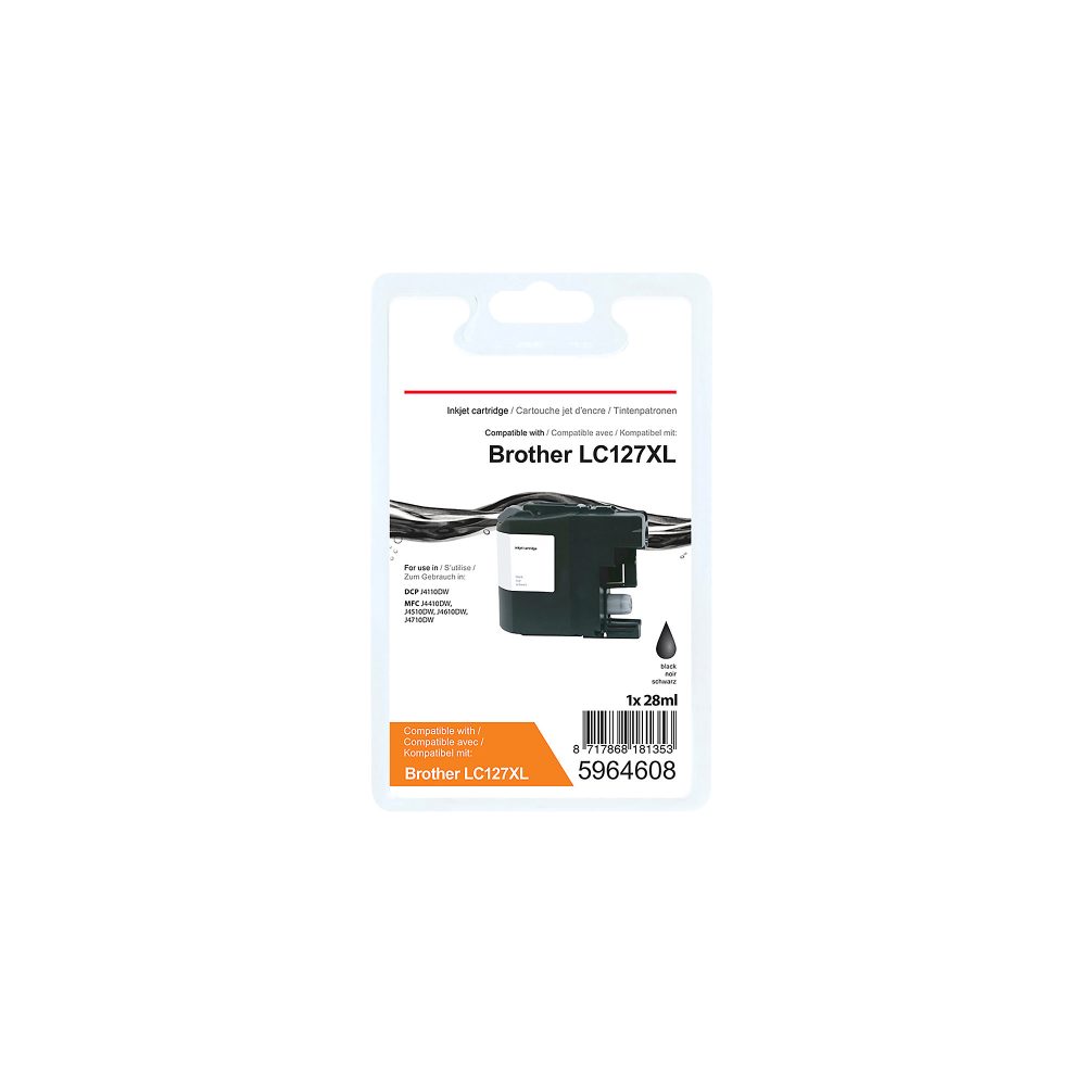 Office Depot LC127XL Kompatibel Brother Tintenpatrone Schwarz