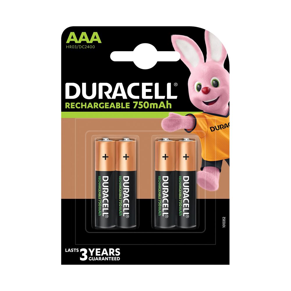 Duracell Batterien Rechargeable Plus AAA 4 Stück