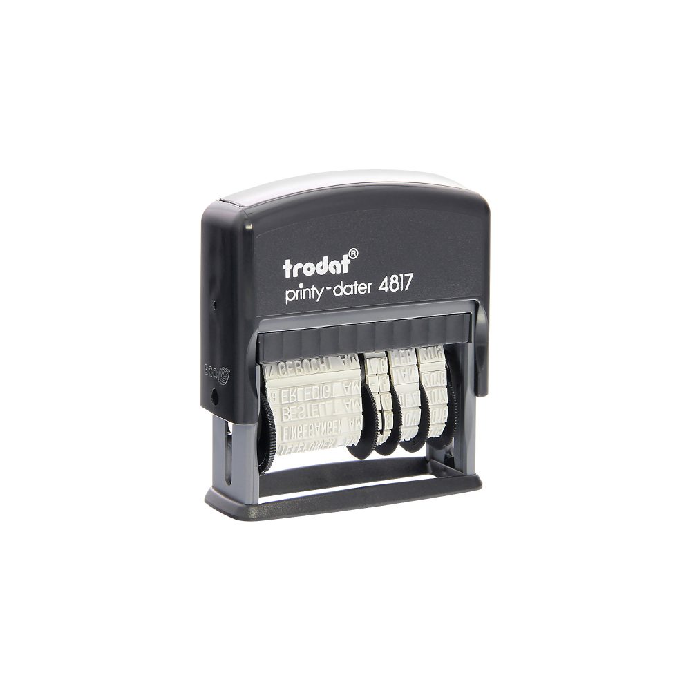 TRODAT Stempel Printy Wortband D 4817D-EK-SC 12 Texte 4x46mm