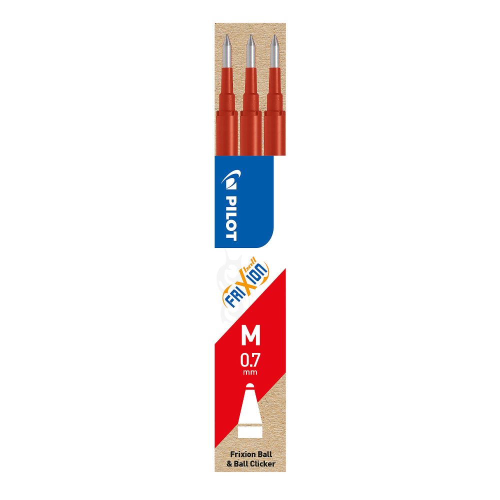 Pilots Pilot Patrone FriXion 3 x Rot, Medium (M)