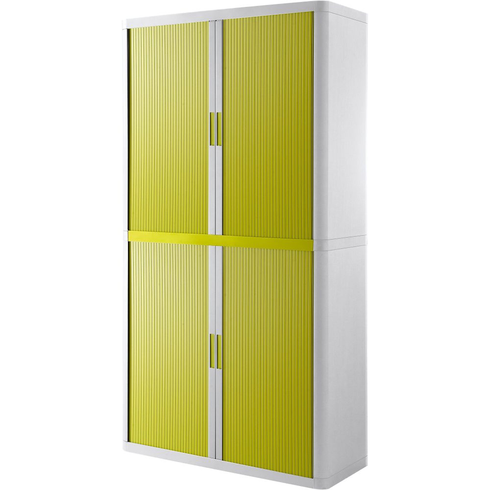 Paperflow Rollladenschrank EasyOffice Weiss Grün 1.100 x 415 x 2.040 mm
