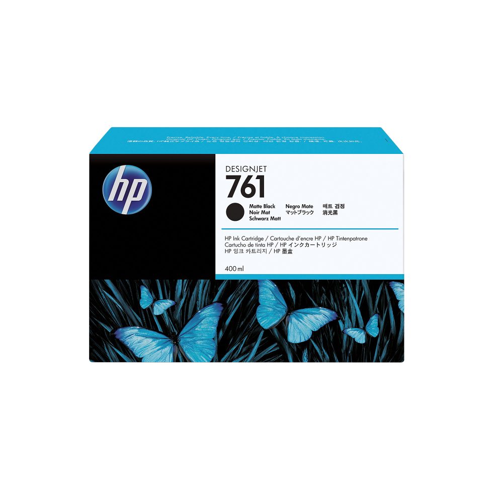 HP 761 Mattschwarz DesignJet Druckerpatrone, 400 ml
