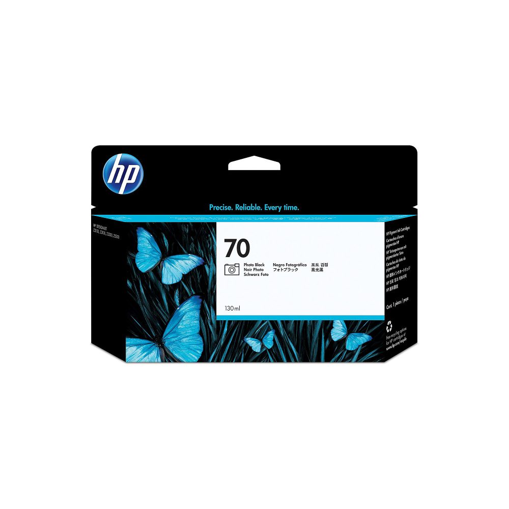 HP 70 Fotoschwarz DesignJet Druckerpatrone, 130 ml