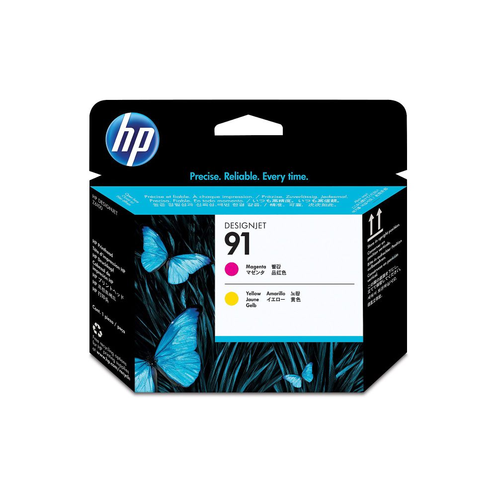 HP 91 Druckkopf magenta und gelb