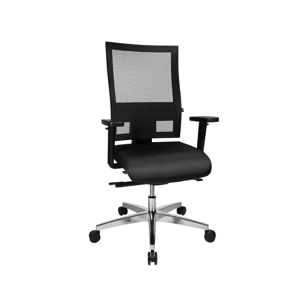 TOPSTAR Ergonomischer Bürostuhl Sitness® 60 Netzstoff, Stoff Schwarz