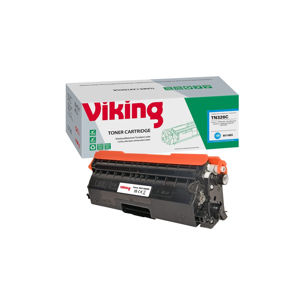Viking TN-326C Kompatibel Brother Tonerkartusche Cyan