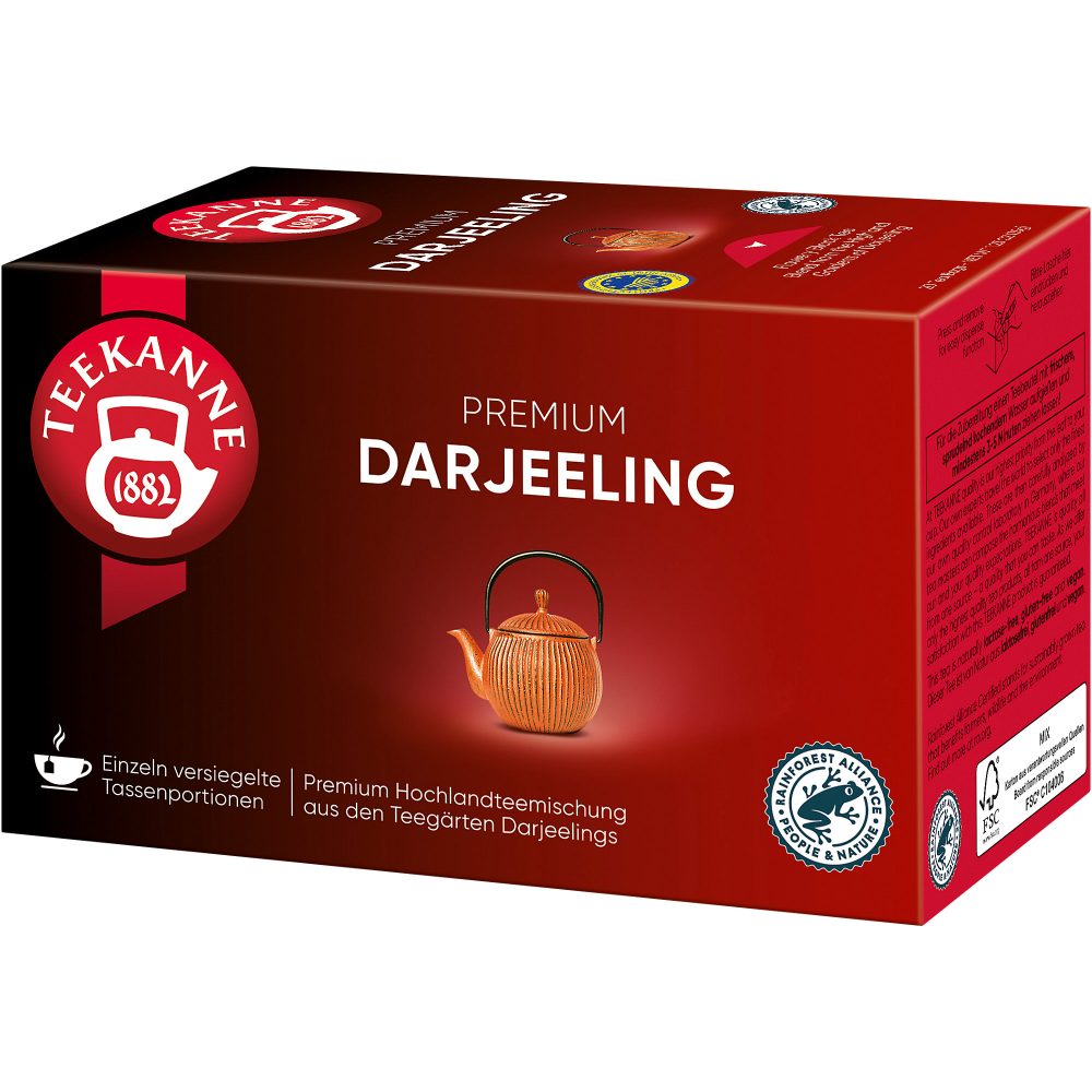 TEEKANNE Darjeeling 6247 Schwarzer Tee 20 Stück à 1.75 g