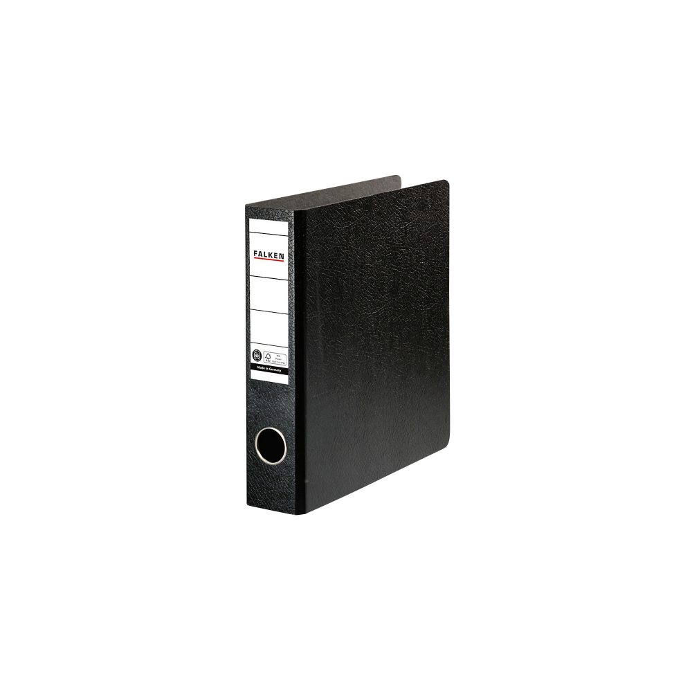 Falken Ordner 11285889 A5 50 mm Schwarz 2 Ringe
