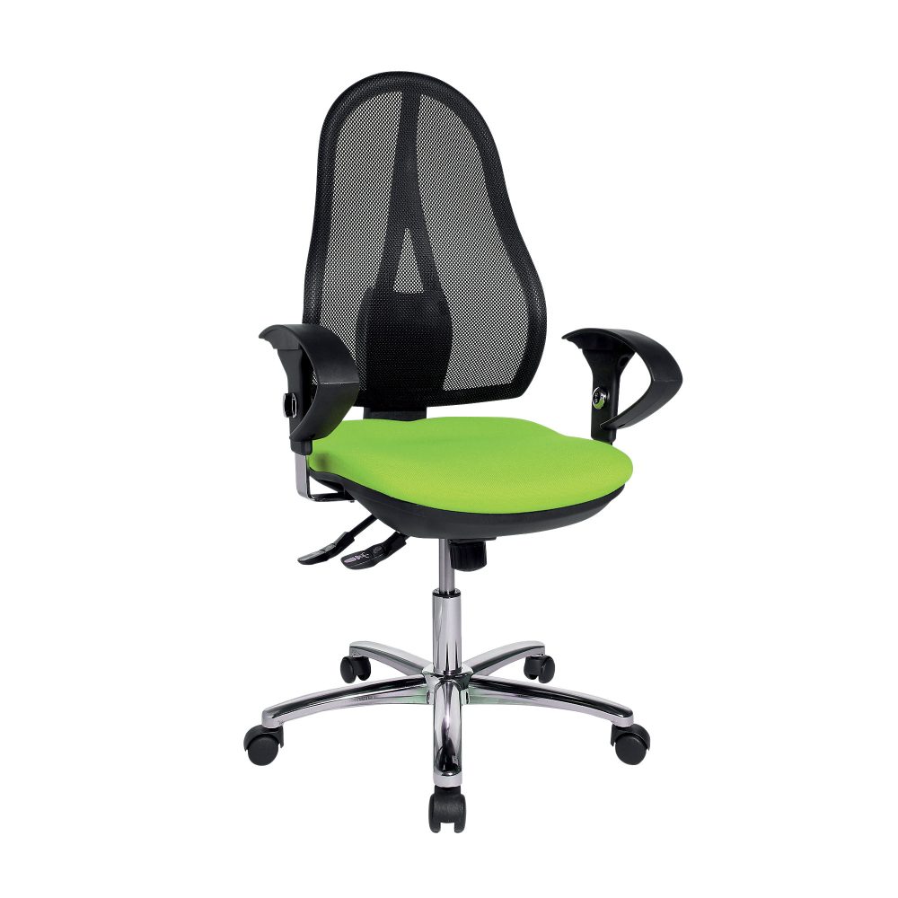 TOPSTAR Ergonomischer Bürostuhl Open Point SY Deluxe Netzstoff, Stoff Mehrfarbig