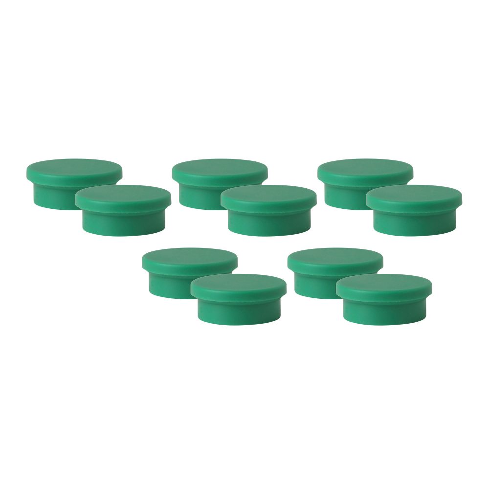 Niceday Whiteboard Magnete Grün 2 x 2 cm 10 Stück