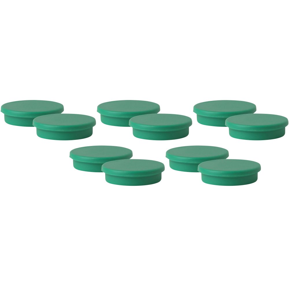 Niceday Whiteboard Magnete Grün 3 x 3 cm 10 Stück
