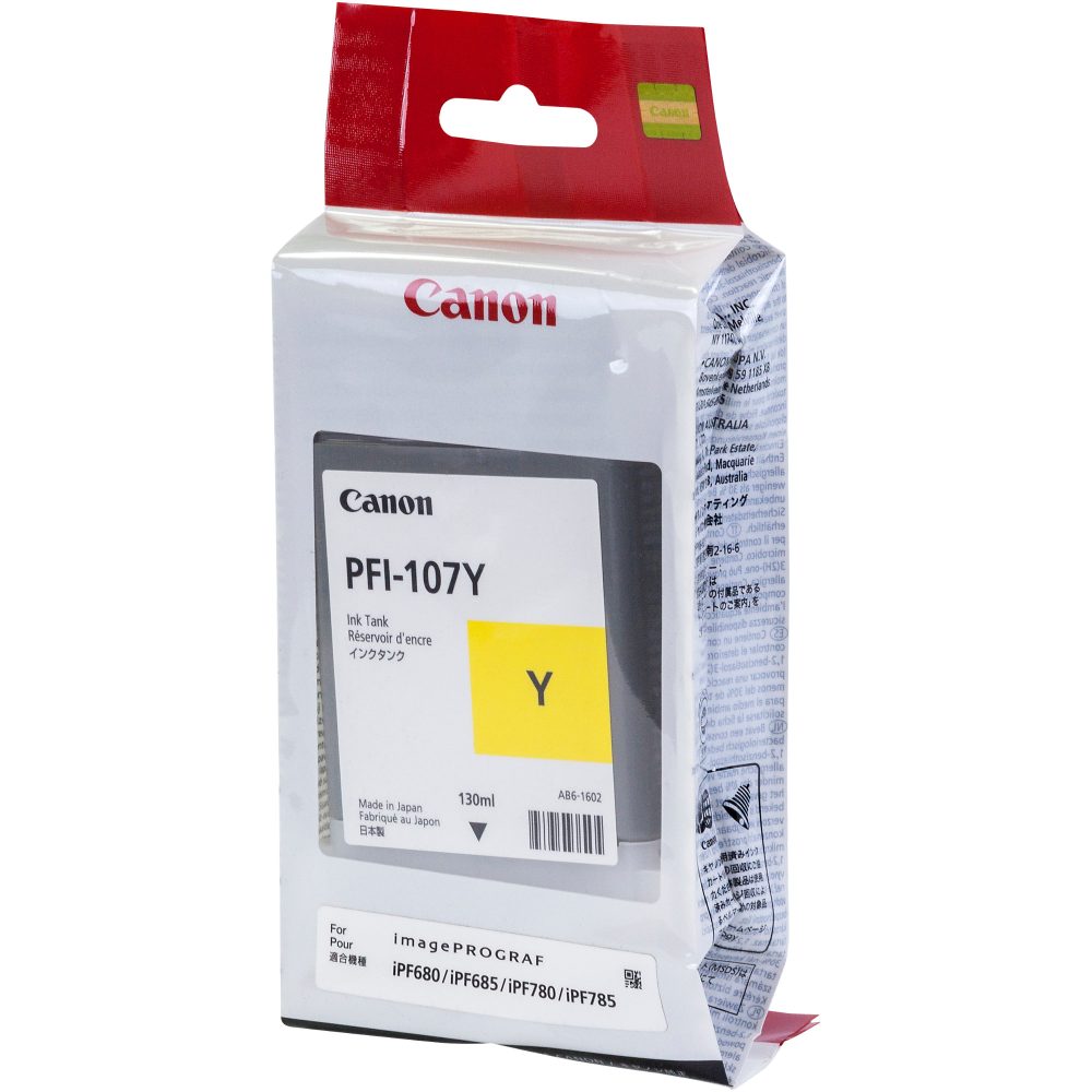 Canon Tintenpatrone PFI-107Y Original einzeln Gelb 6708B001 Druckerpatrone