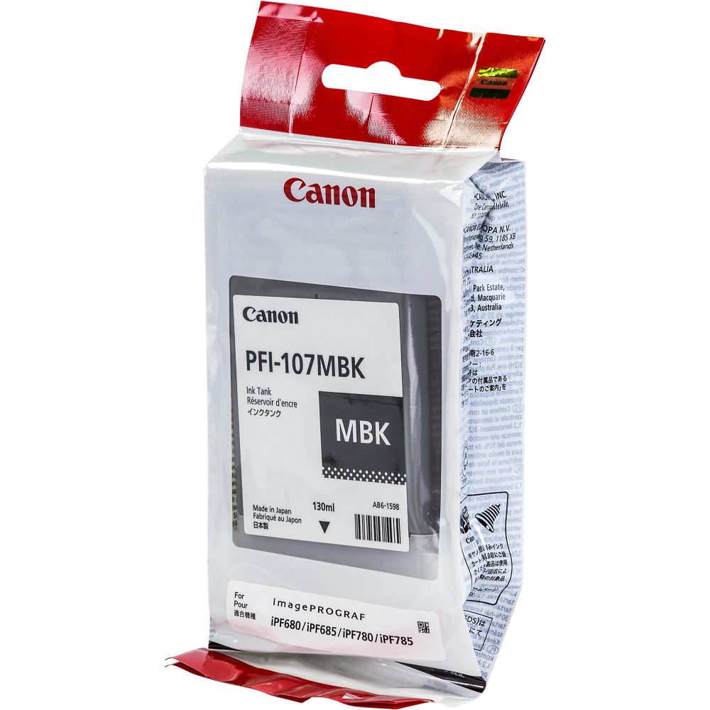 CANON Tintenpatrone matt schwarz PFI107MBK iPF 680/685 130ml