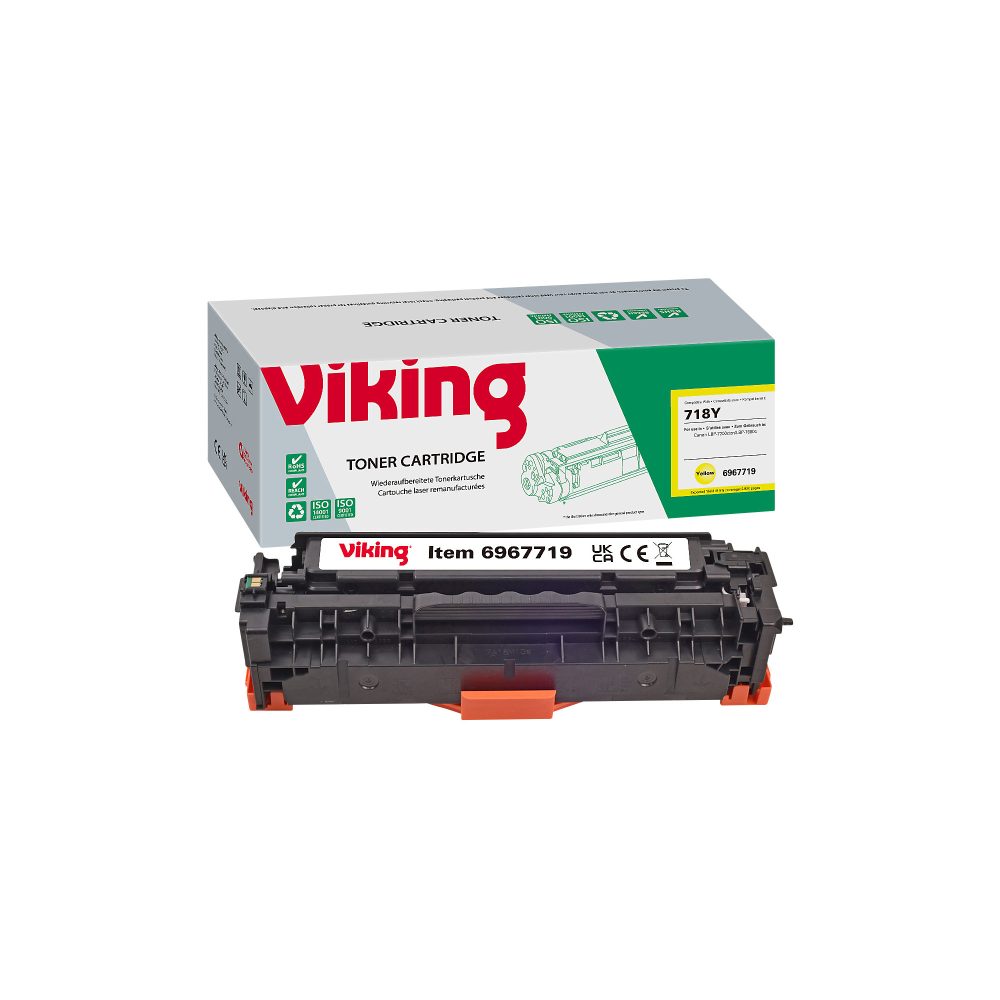 Viking 718 Kompatibel Canon Tonerkartusche Gelb