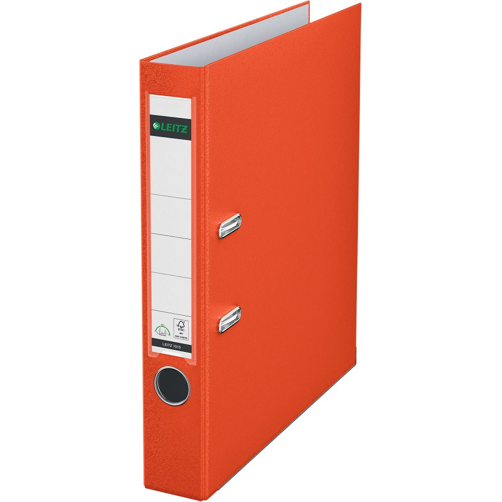 Leitz 180° Ordner A4 52 mm Hellrot 2 Ringe 1015 PP (Polypropylen) Hochformat